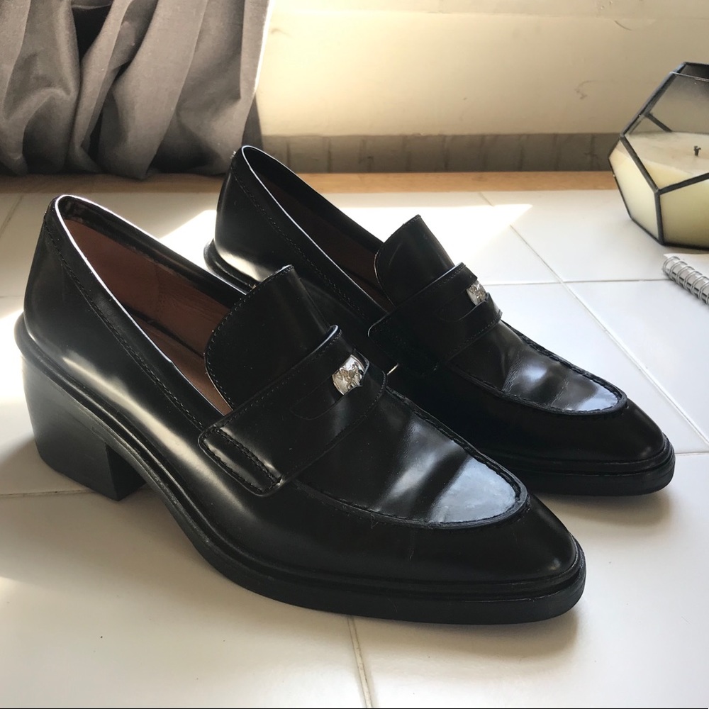 SOLD Coach Heath chunky penny loafers